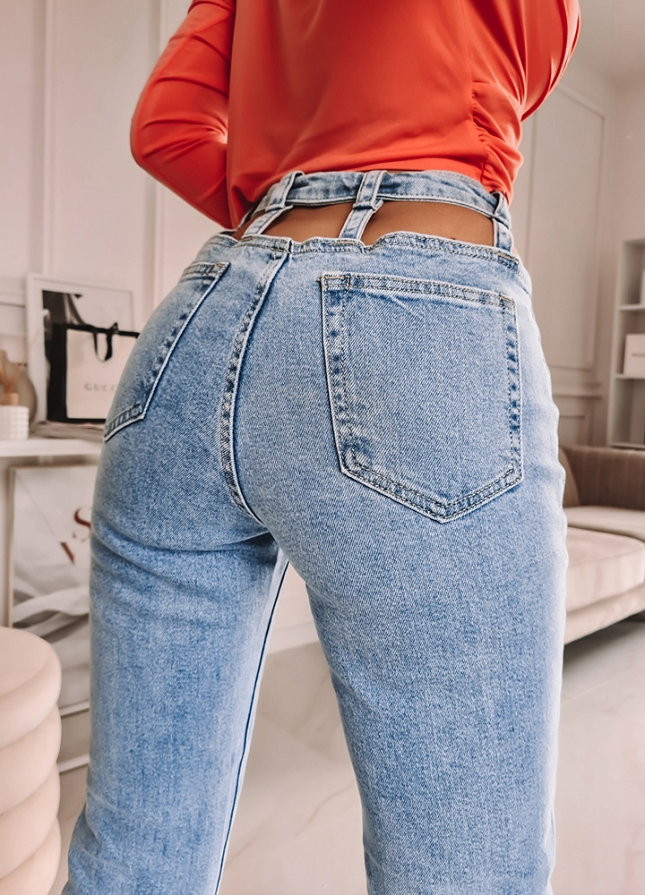 Spodnie jeansowe MODOWY PAS blue - K065