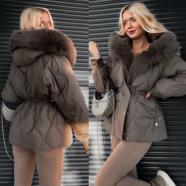 Premium kurtka zimowa z futerkiem FANGO - R214A