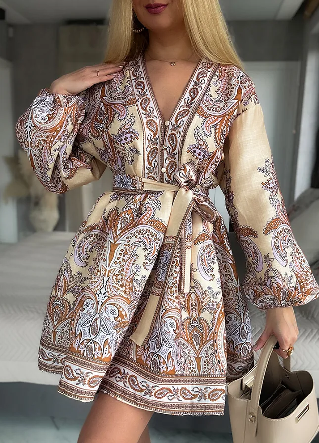 Fantastyczna sukienka na komunie z kieszeniami BAWEŁNA - M977