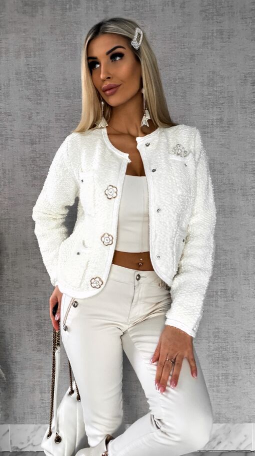 Marynarka BUKLA z oryginalnymi złotymi guzikami ONE SIZE - R550