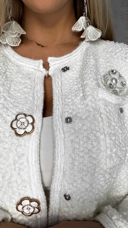 Marynarka BUKLA z oryginalnymi złotymi guzikami ONE SIZE - R550