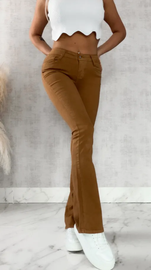 Elastyczne spodnie jeansowe CAMEL - R254A