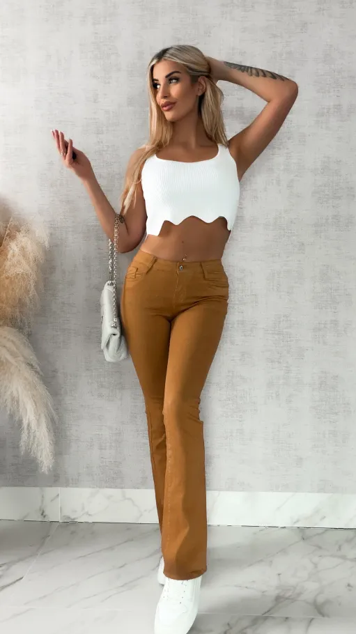 Elastyczne spodnie jeansowe CAMEL - R254A
