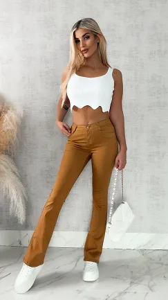 Elastyczne spodnie jeansowe CAMEL - R254A