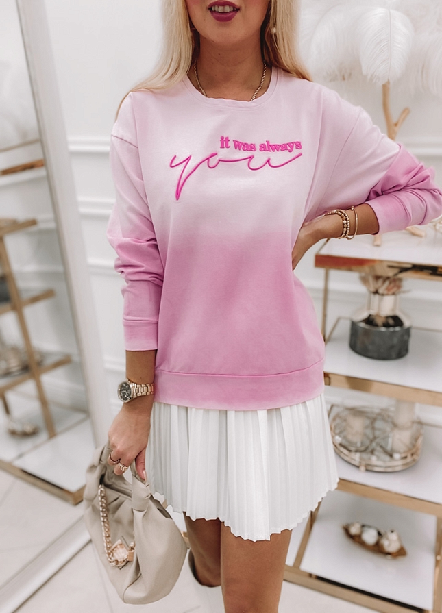 Bluza ombre YOU pink - J390