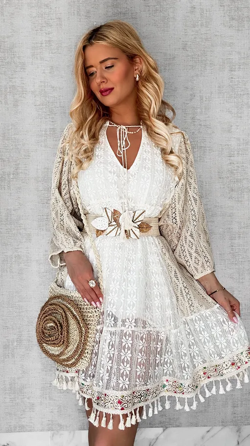 BOHO sukienka na plażę ONE SIZE duży luźny rozmiar - P690