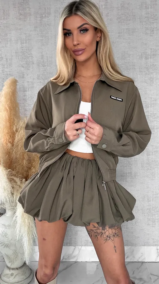 Modny komplet MIN MIN kurteczka + spódnico spodenki - R487