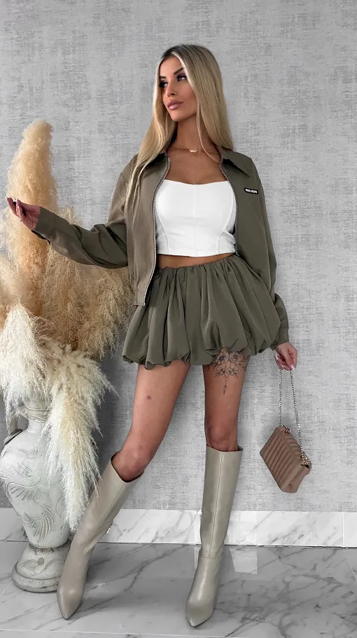 Modny komplet MIN MIN kurteczka + spódnico spodenki - R487