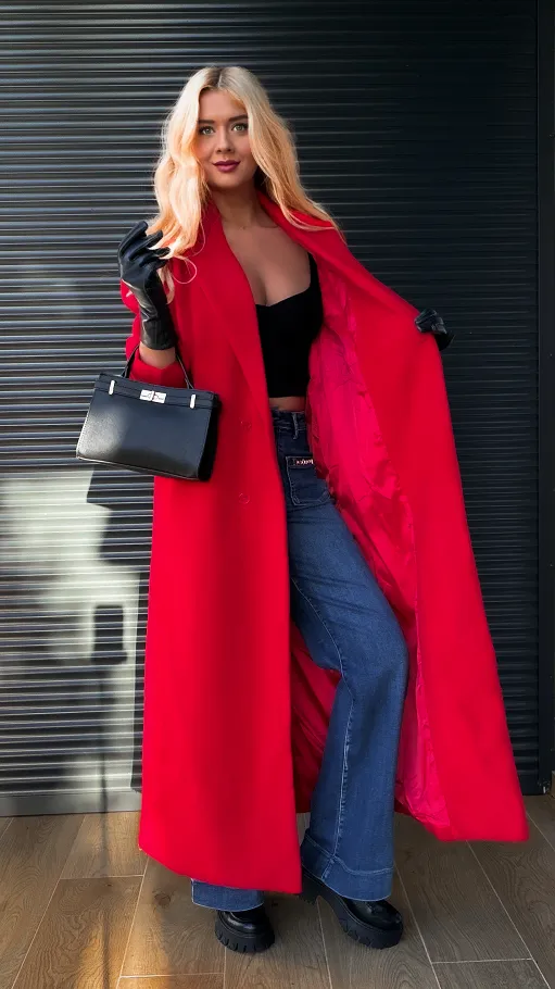 Niebieskie spodnie jeansowe WIDE LEG FIT bardzo elastyczne - R238
