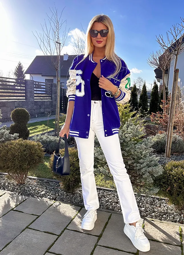 Wiosenna kurtka BEJSBOLÓWKA oversize CHABROWA - M690