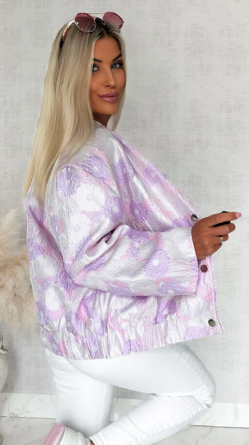 Oryginalna kurtka bomberka w luźnym stylu OVERSIZE - S154