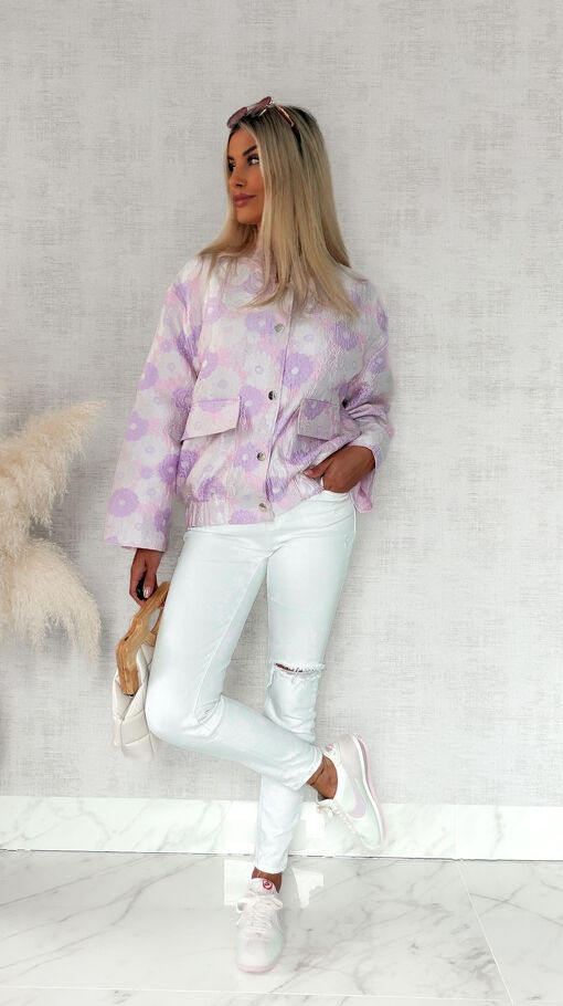 Oryginalna kurtka bomberka w luźnym stylu OVERSIZE - S154