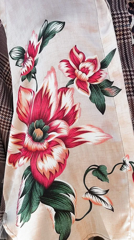 Asymetryczna koszula do jesiennych stylizacji ONE SIZE - R071