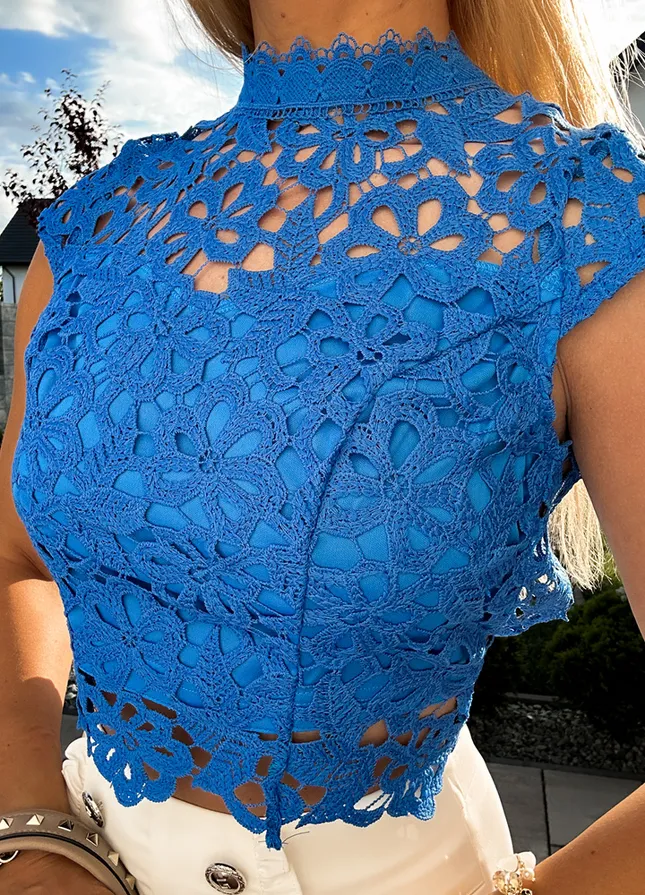 Koronkowa bluzka TOP z koronki gipiurowej CHABROWA - M083A