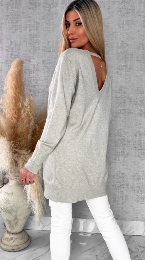 Beżowa gładka TUNIKA - sukienka ONE SIZE z wiskozy - R655