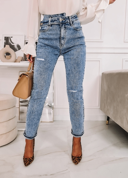 Spodnie jeansowe STRECZ - J697