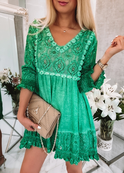 Sukienka BOHO STYL green - K377B
