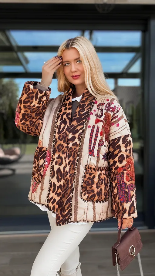 Lekka pikowana kurtka przejściowa HORSE - R138A