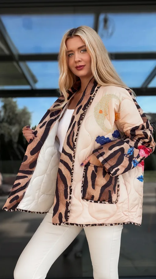 Lekka pikowana kurtka przejściowa BLUE HAND - R138