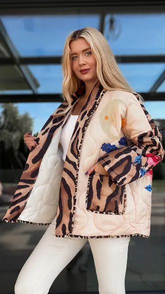 Lekka pikowana kurtka przejściowa BLUE HAND - R138