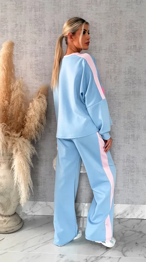 Niebieski komplet dresowy NEW YORK one size - R669B