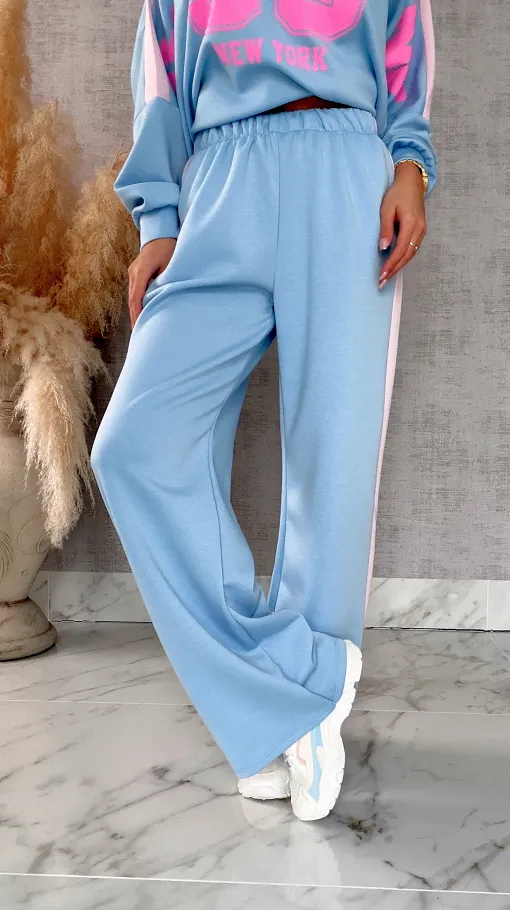 Niebieski komplet dresowy NEW YORK one size - R669B