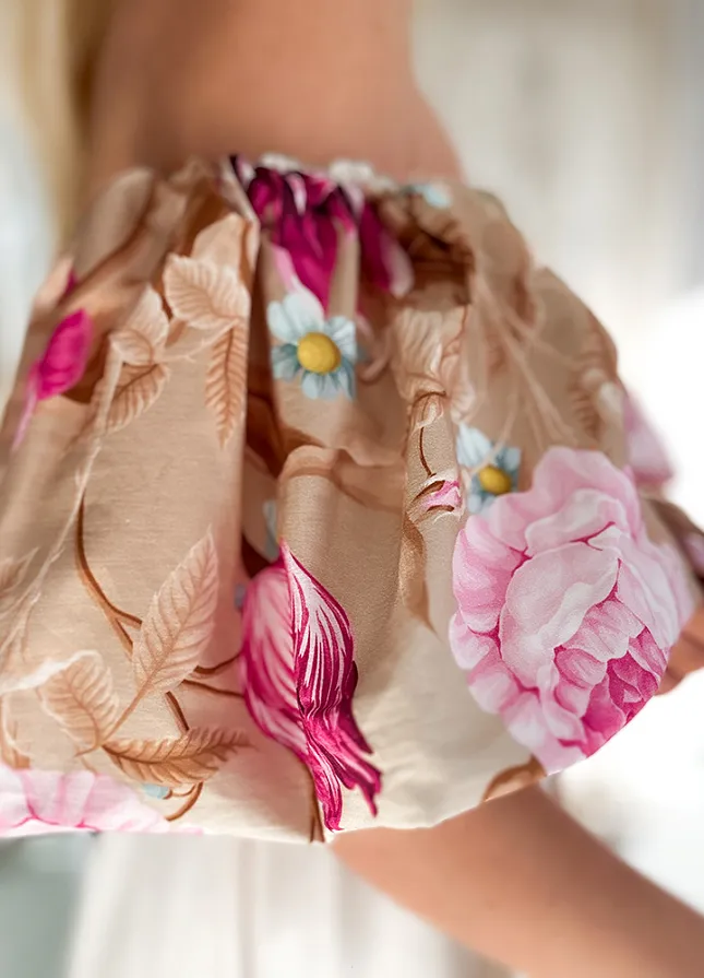 Genialna MAXI sukienka w stylu hiszpanki w piękne kwiaty - N194