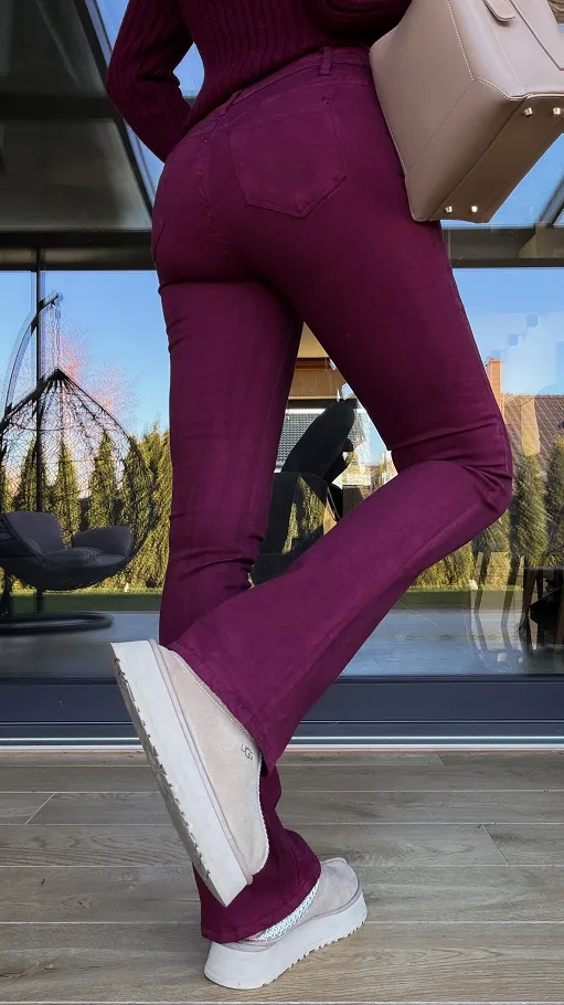 Elastyczne spodnie jeansowe BORDO - R254