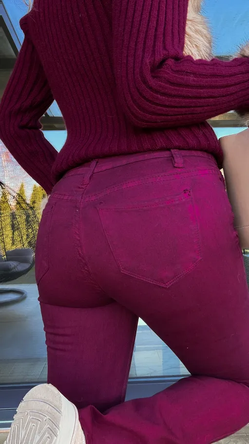 Elastyczne spodnie jeansowe BORDO - R254