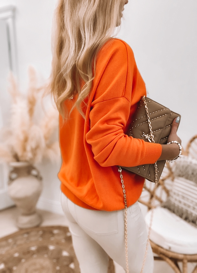 Bluzka sweterkowa AMOUR orange - J815