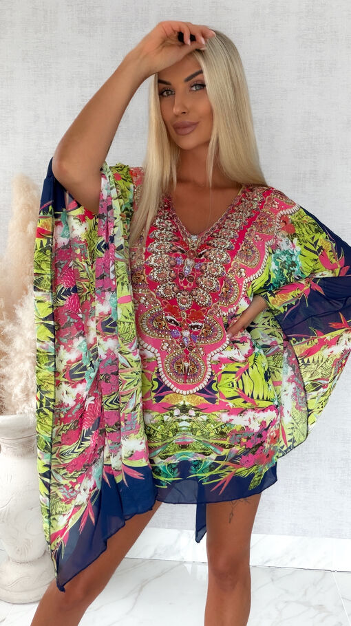 Oryginalna sukienka plażowa narzutka ONE SIZE - S238