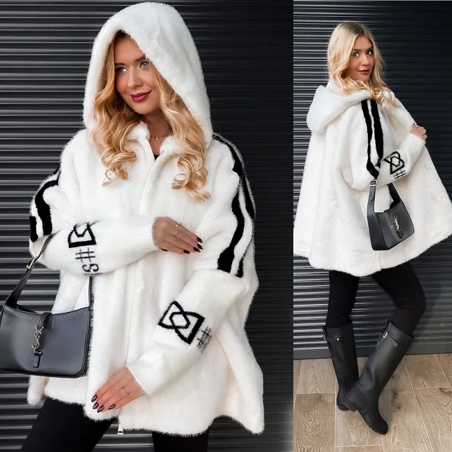 Premium futerko nietoperz z kapturem ŚMIETANKOWE - R122C