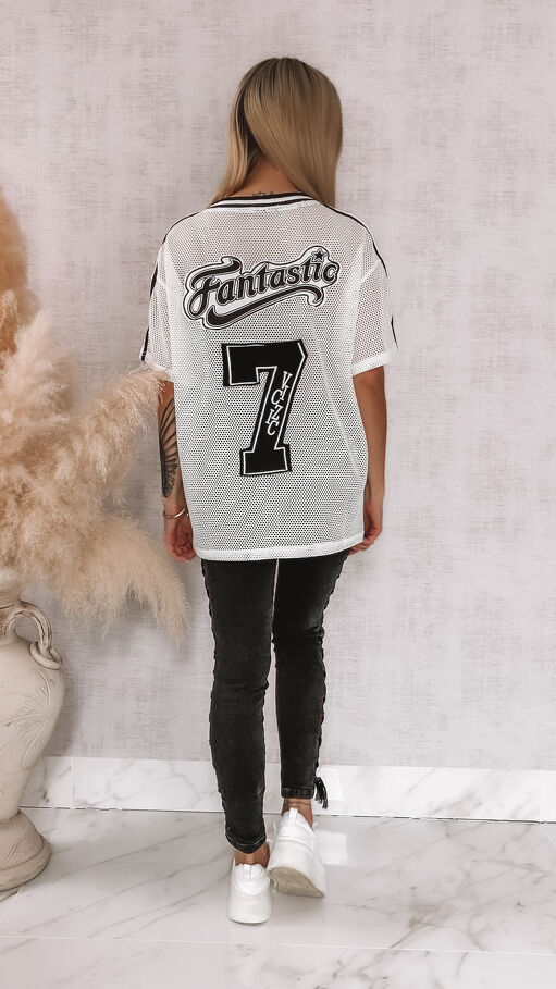 Luźna bluzka siateczkowa FANTASTIC one size - R874