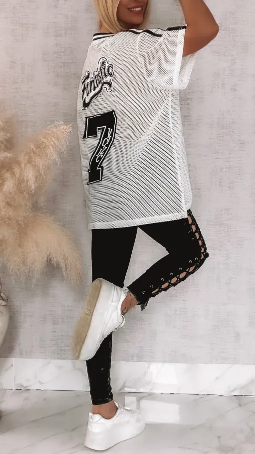 Luźna bluzka siateczkowa FANTASTIC one size - R874