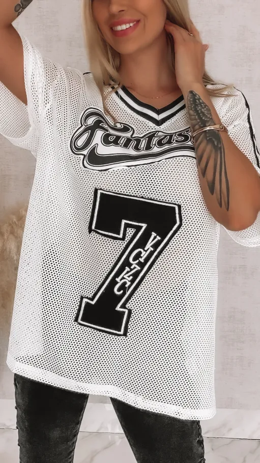 Luźna bluzka siateczkowa FANTASTIC one size - R874