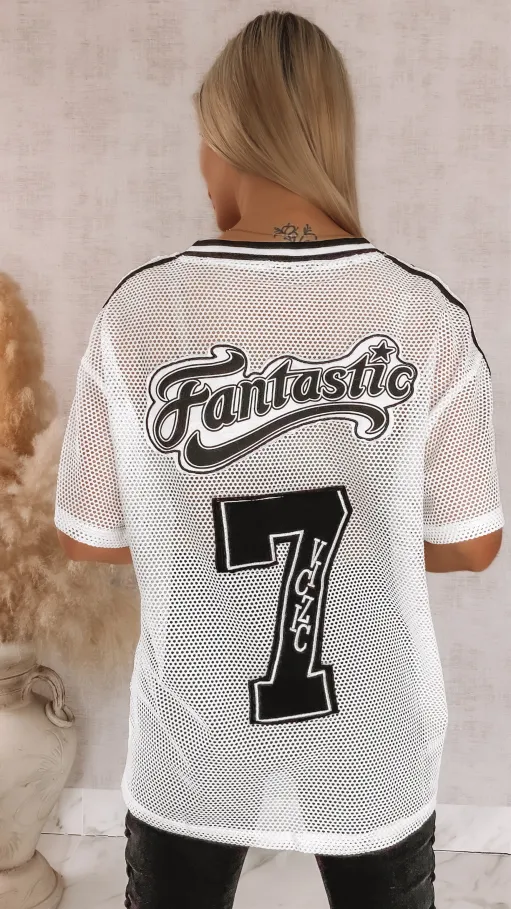 Luźna bluzka siateczkowa FANTASTIC one size - R874
