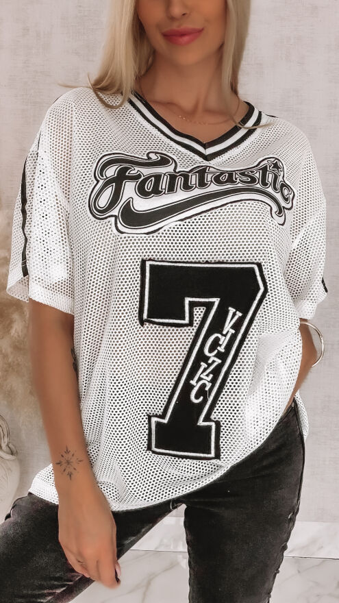 Luźna bluzka siateczkowa FANTASTIC one size - R874