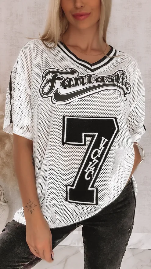 Luźna bluzka siateczkowa FANTASTIC one size - R874