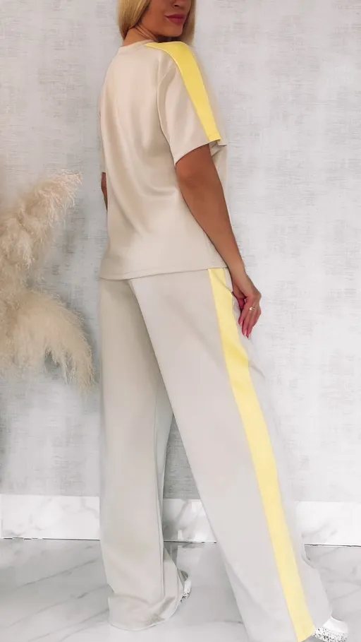 Stylowy komplet dresowy w różowe serduszka ONE SIZE - R895