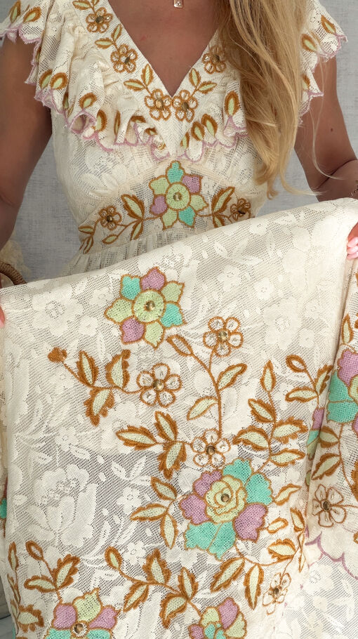 Idealna na lato długa sukienka BOHO na ramiączkach ONE SIZE - S132