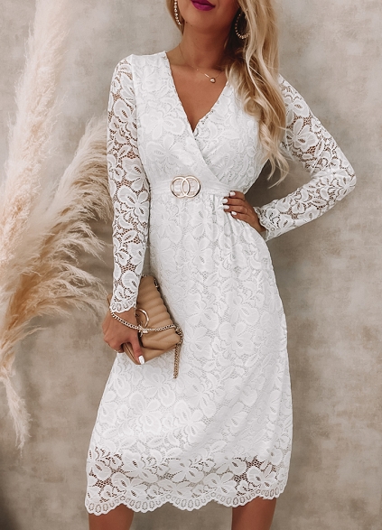 Koronkowa sukienka WHITE - K637