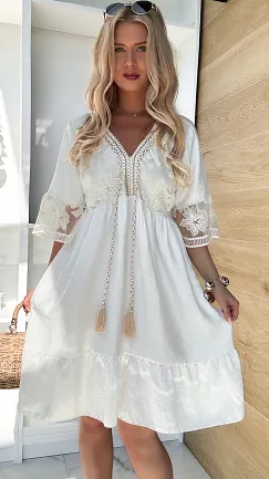 Letnia sukienka w stylu boho ONE SIZE - P905