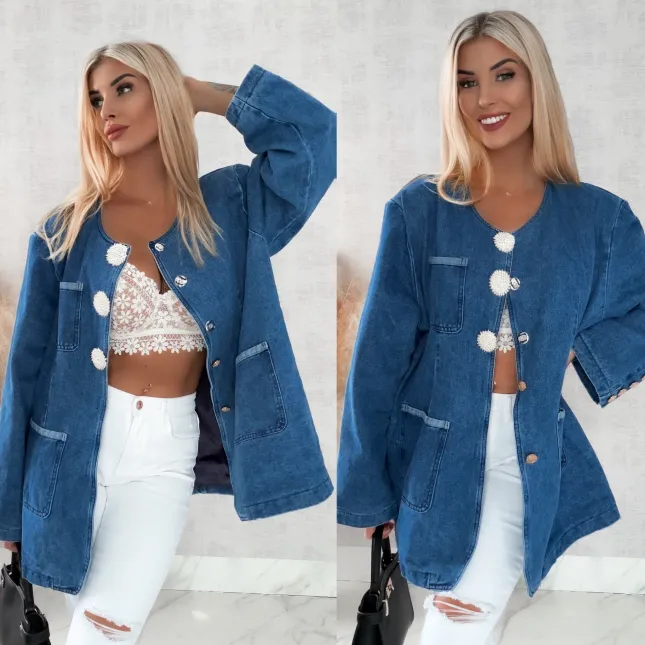 Luźna marynarka oversize BLUE JEANS - R470