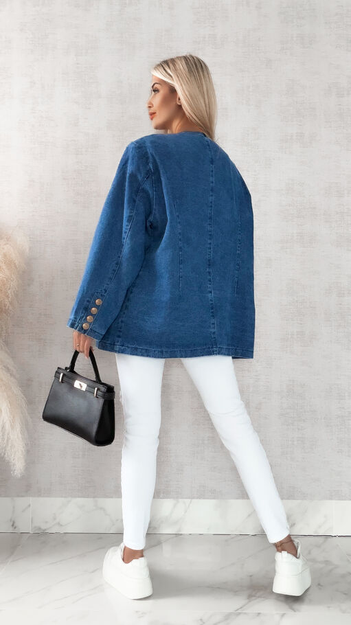 Luźna marynarka oversize BLUE JEANS - R470