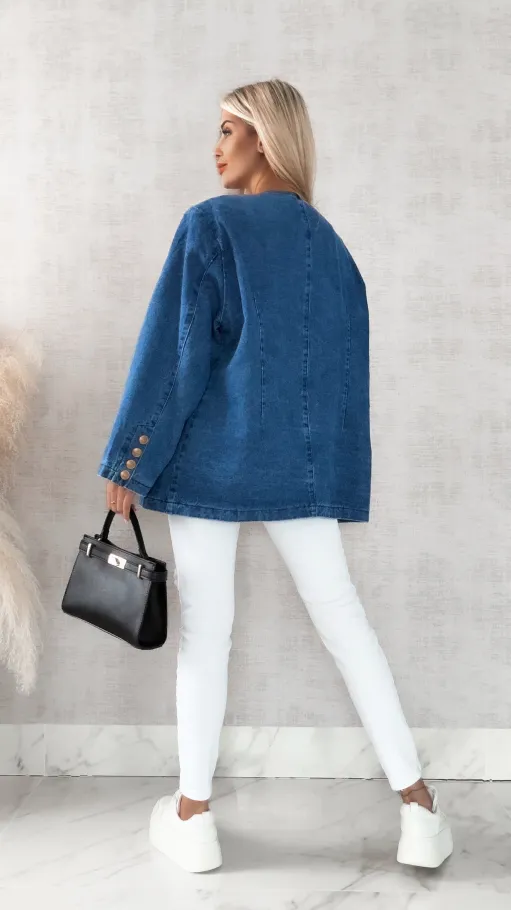 Luźna marynarka oversize BLUE JEANS - R470